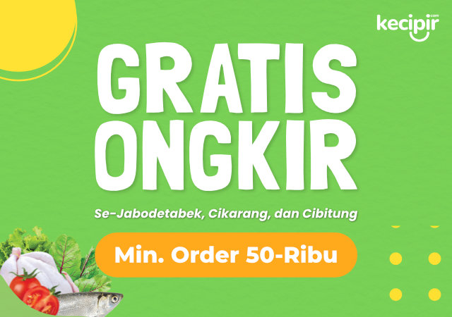 Gratis Ongkir untuk Jabodetabek hingga Cikarang dan Cibitung dengan minimal order 50ribu