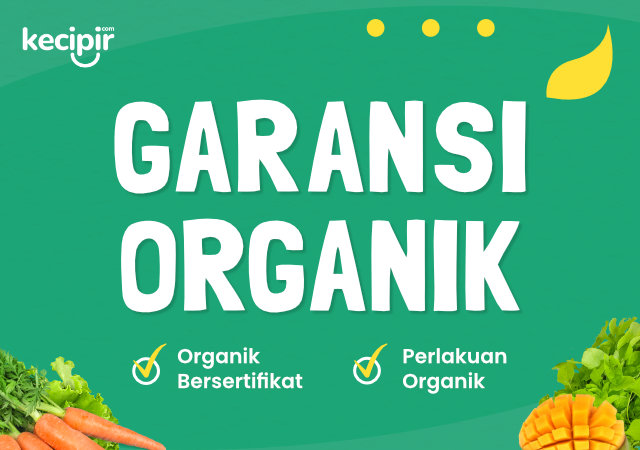 Semua Produk di Kecipir terdapat keterangan tingkat organiknya. Organik Bersertifikat, maupun Perlakuan Organik