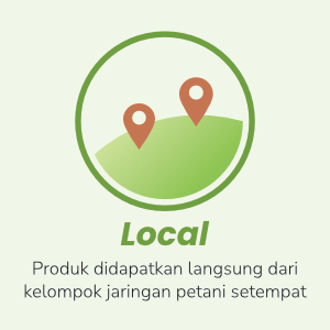 dihasilkan melalui pertanian metode alami, bebas residu bahan kimia, dan racun pestisida