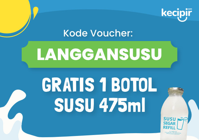 Voucher LANGGANSUSU dapatkan gratis 1 botol susu 475 ml