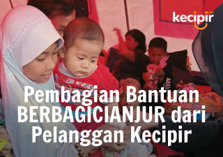 Pembagian Bantuan BERBAGICIANJUR dari Pelanggan Kecipir